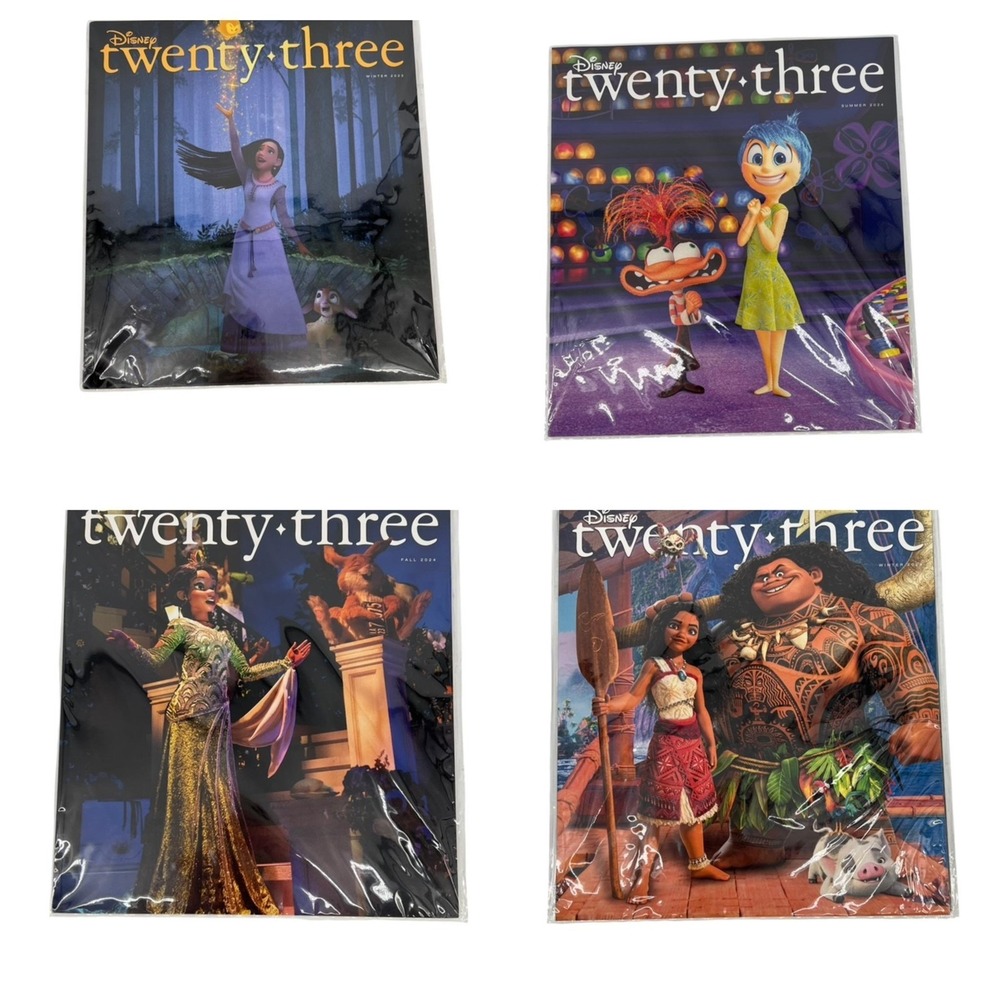 Disney Twenty-three 2024 Magazine Lot‎ Moana Inside Out 2 Tiana Lion King USA